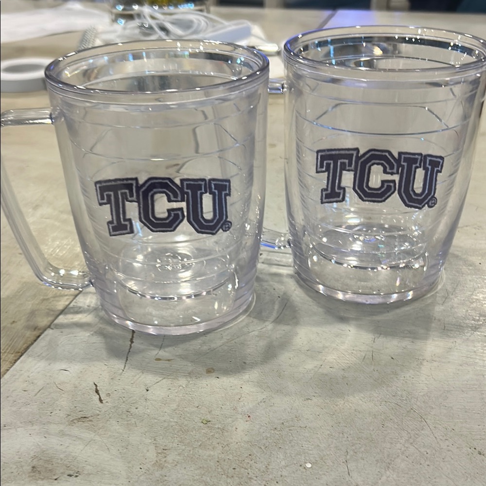 Clear TCU Logo Mugs